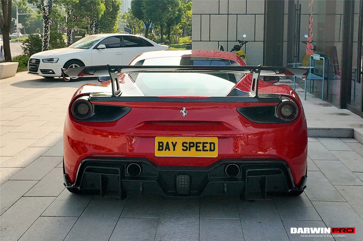 2015-2020 Ferrari 488 GTB & Spider Carbon Fiber Rear Diffuser DarwinPRO (iMP Design)
