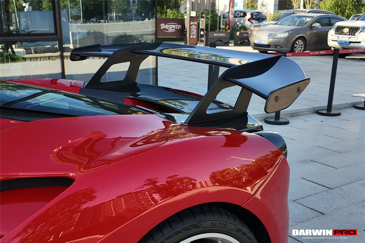 2015-2020 Ferrari 488 GTB Partial Carbon Fiber Wing With Base DarwinPRO (SF90XX Style)