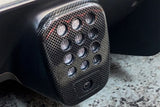 DarwinPRO 2015-2020 Ferrari 488 GTB & Spider Dry Carbon Fiber Rear Black Light Cover with Camera Hole