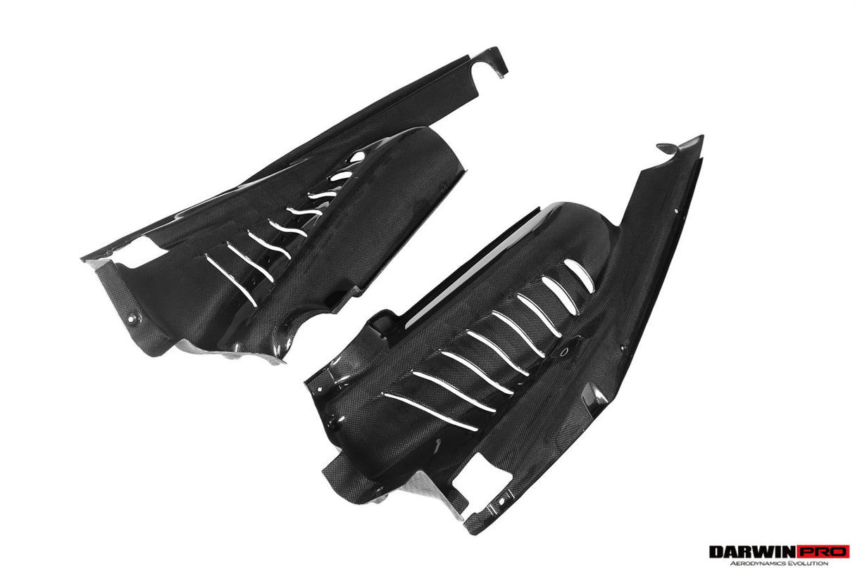 2015-2023 Ferrari Autoclave Carbon Fiber Engine Bay Panels With Heat Protection | Fits 488, PISTA, F8