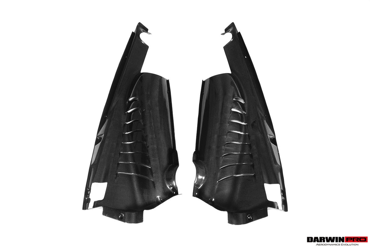 2015-2023 Ferrari Autoclave Carbon Fiber Engine Bay Panels With Heat Protection | Fits 488, PISTA, F8
