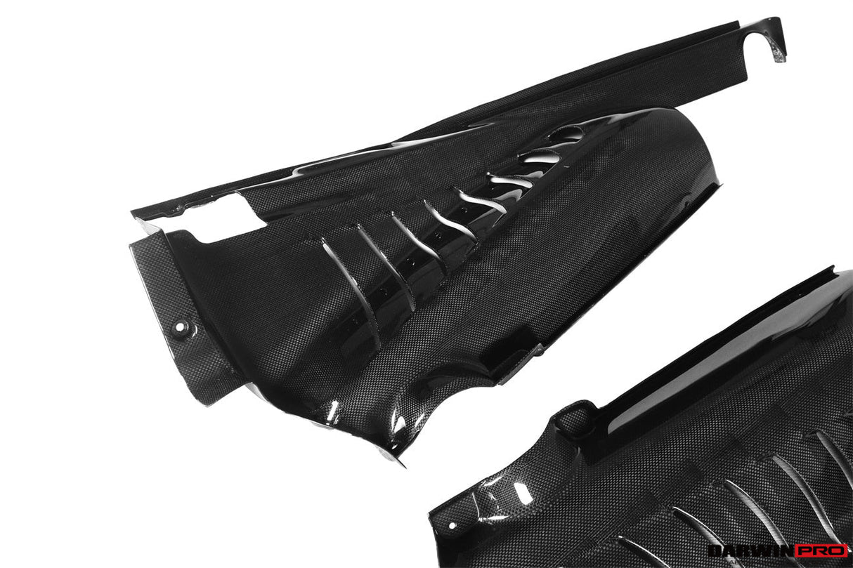2015-2023 Ferrari Autoclave Carbon Fiber Engine Bay Panels With Heat Protection | Fits 488, PISTA, F8