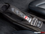 2015-2020 Ferrari 488 Dry Carbon Fiber Bridge Support & Windows Switches Panel | Fits GTB, Spider