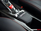 2015-2020 Ferrari 488 Dry Carbon Fiber Bridge Support & Windows Switches Panel | Fits GTB, Spider