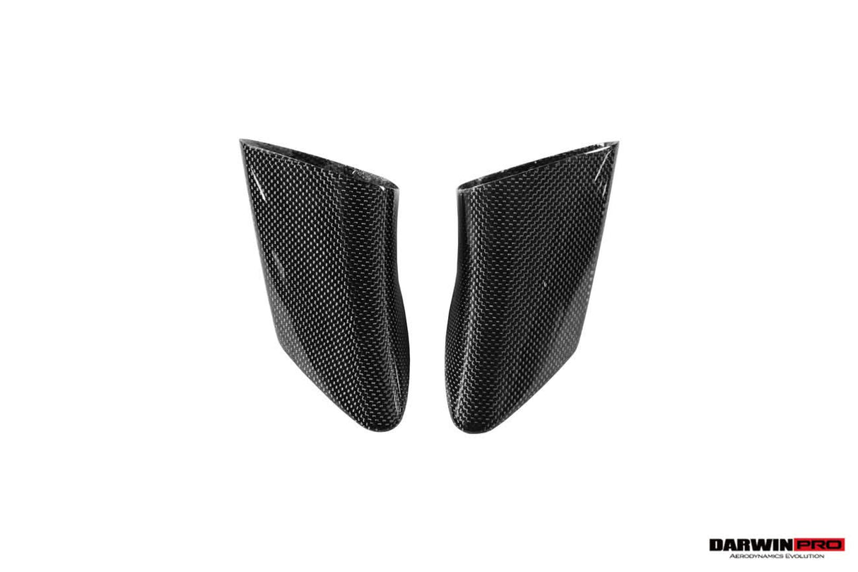2015-2020 Ferrari Carbon Fiber Mirror House with Base Replacement DarwinPRO (OE) | Fits F8, 488, Pista