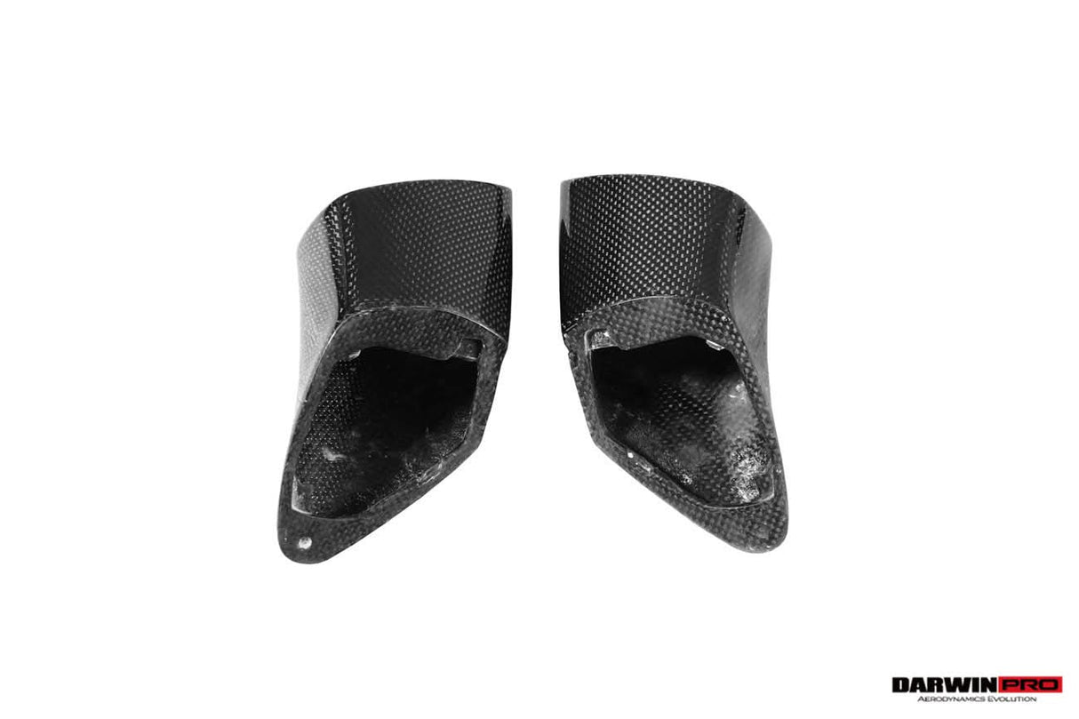 2015-2020 Ferrari Carbon Fiber Mirror House with Base Replacement DarwinPRO (OE) | Fits F8, 488, Pista