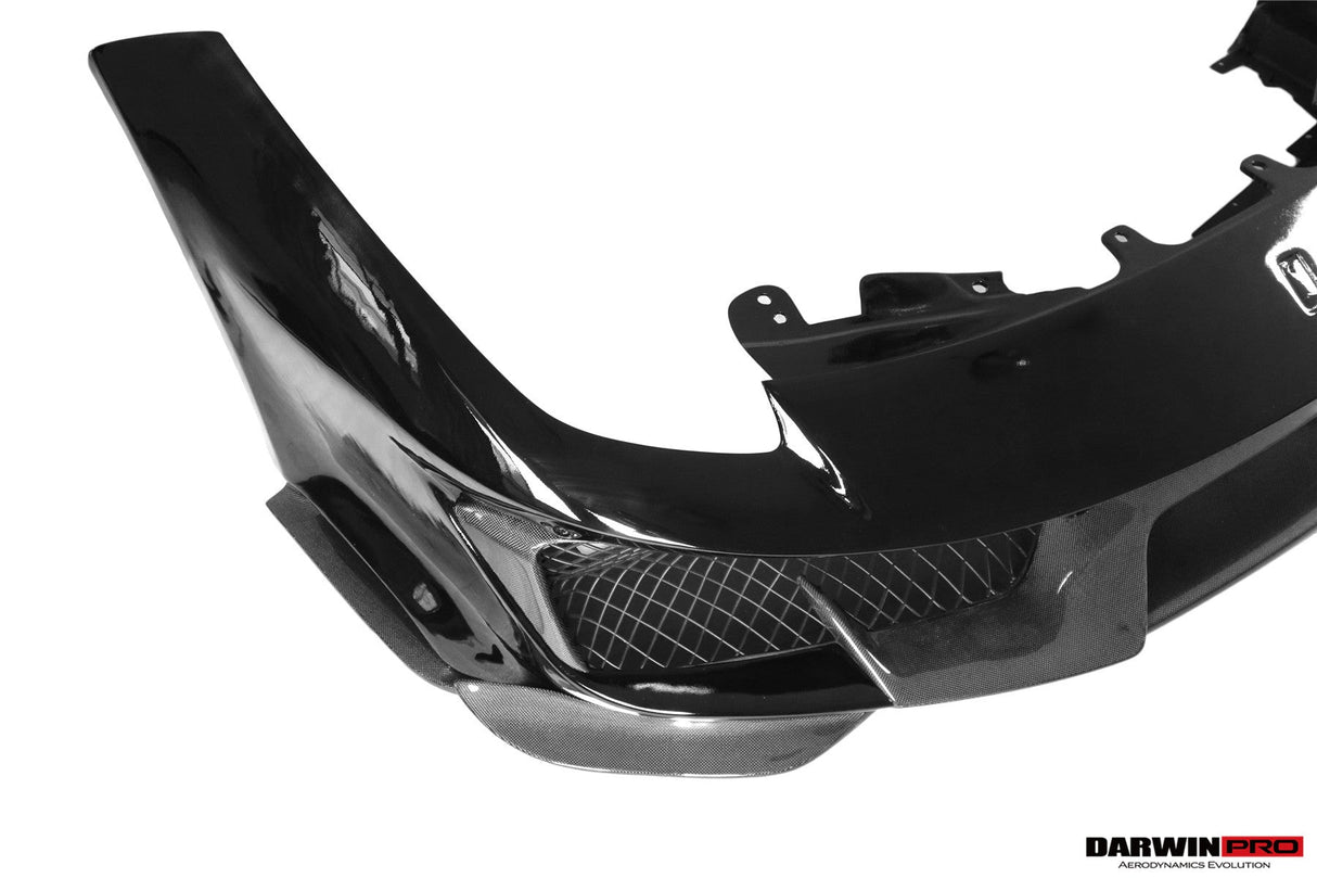2015-2020 Ferrari 488 GTB | Spider Partial Carbon Fiber Front Bumper Set with Hood - DarwinPRO Pista Design