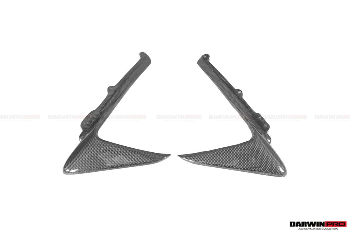 2018-2020 Ferrari 488 Pista Carbon Fiber Front Bumper Vent Canards