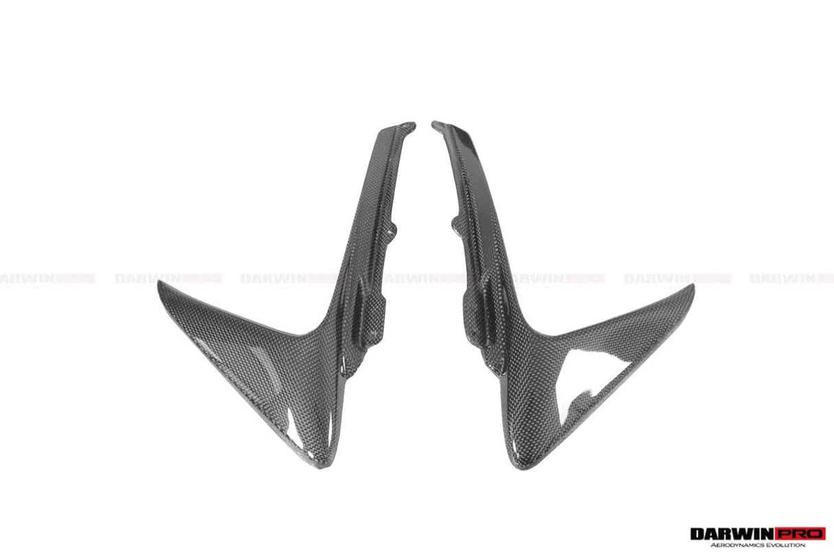 2018-2020 Ferrari 488 Pista Carbon Fiber Front Bumper Vent Canards