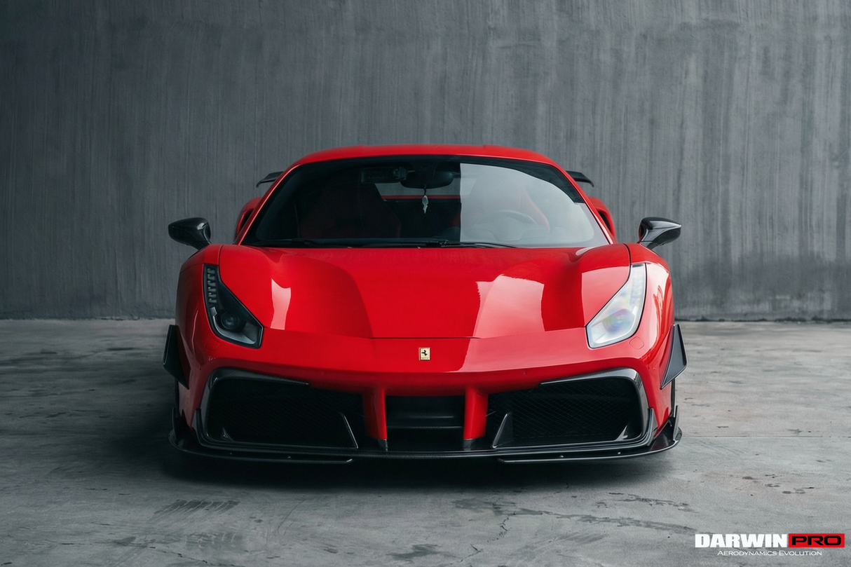 DarwinPRO 2015-2020 Ferrari 488 GTB & Spider iMP-Performance Carbon Fiber Front Lip
