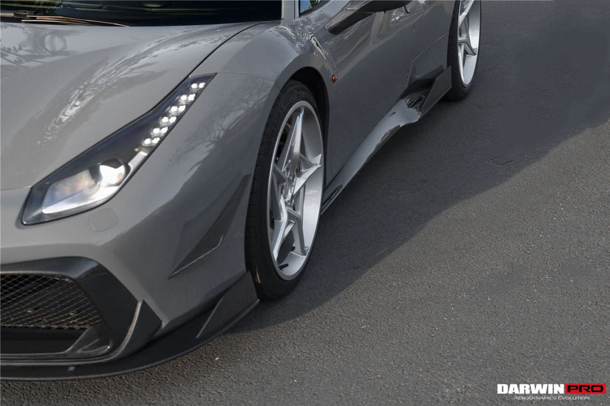 2015-2020 Ferrari 488 GTB & Spider iMP-Performance Carbon Fiber Front Bumper Canards