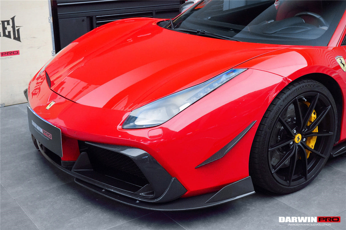 DarwinPRO 2015-2020 Ferrari 488 GTB & Spider iMP-Performance Carbon Fiber Front Lip