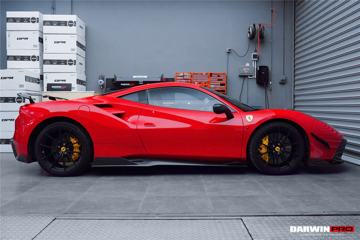 DarwinPRO 2015-2020 Ferrari 488 GTB & Spider iMP-Performance Carbon Fiber Side Skirts Under Board