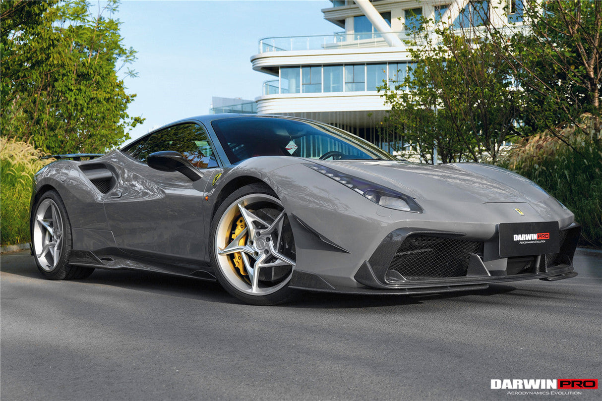 DarwinPRO 2015-2020 Ferrari 488 GTB & Spider iMP-Performance Carbon Fiber Front Lip