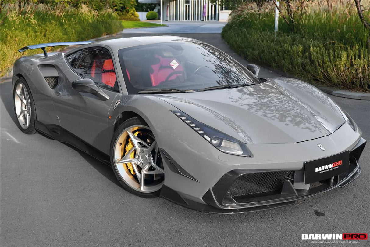 DarwinPRO 2015-2020 Ferrari 488 GTB & Spider iMP-Performance Carbon Fiber Front Lip