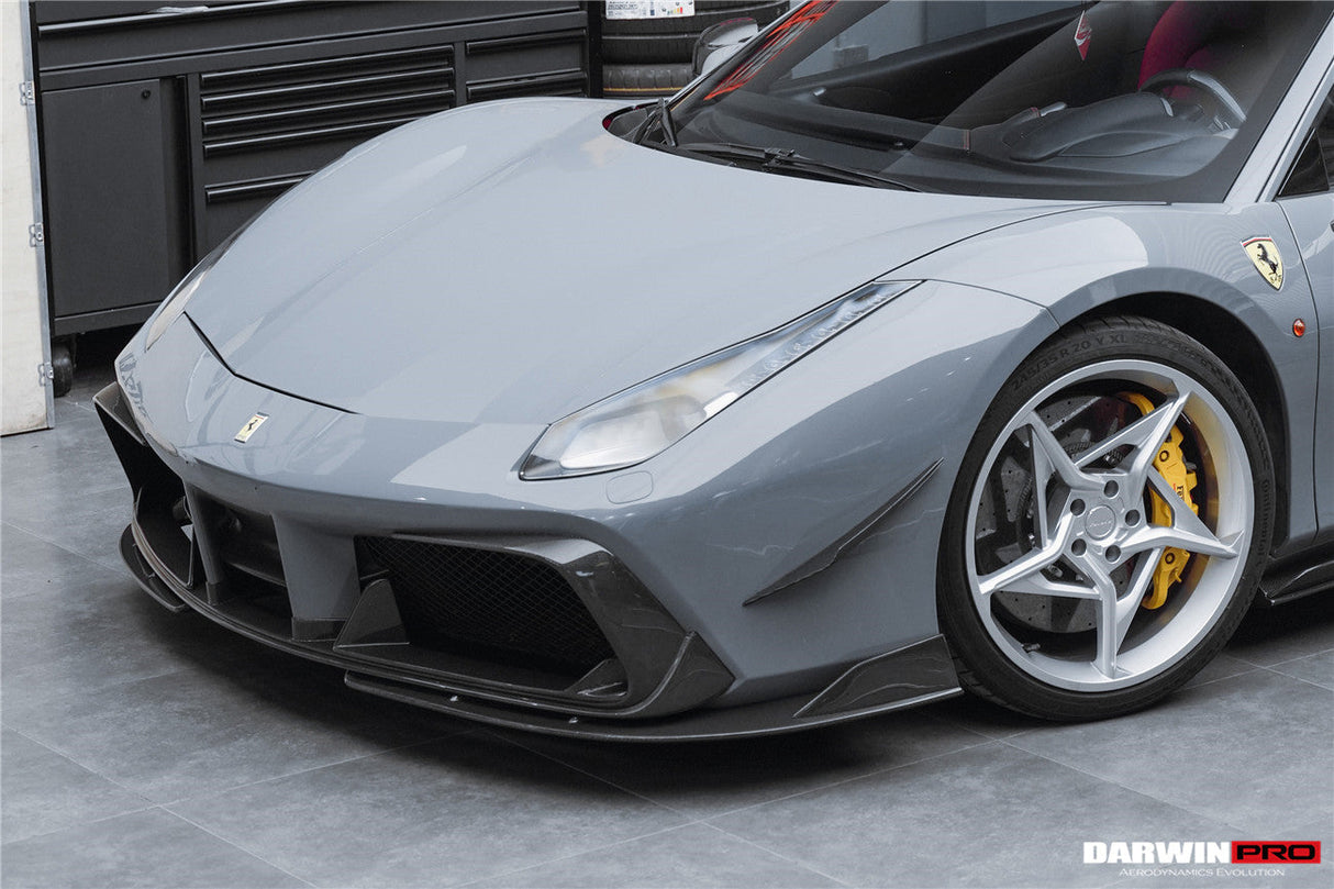 DarwinPRO 2015-2020 Ferrari 488 GTB & Spider iMP-Performance Carbon Fiber Front Lip