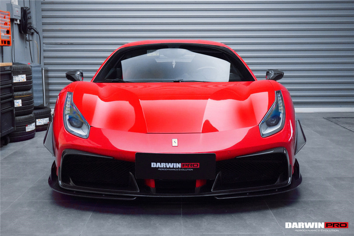 DarwinPRO 2015-2020 Ferrari 488 GTB & Spider iMP-Performance Carbon Fiber Front Lip