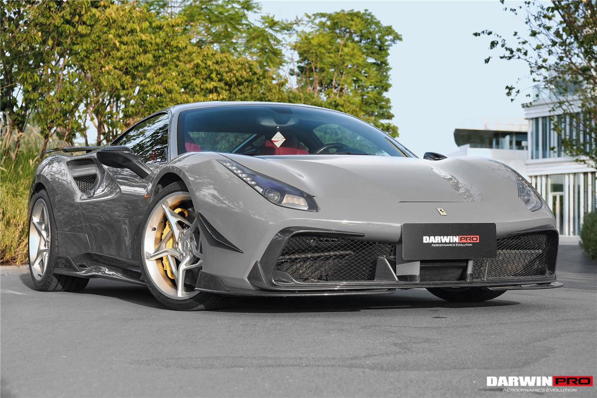 DarwinPRO 2015-2020 Ferrari 488 GTB & Spider iMP-Performance Carbon Fiber Front Lip