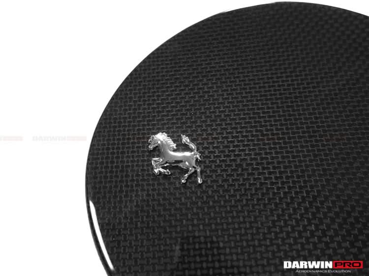 2017-2026 Ferrari 812 Superfast Dry Carbon Fiber Fuel Door With Logo Repalement
