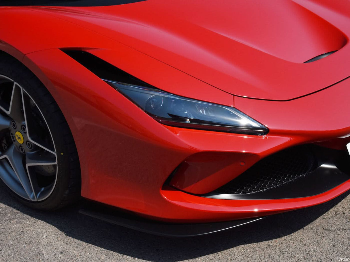 2019-2023 Ferrari F8 Tributo and Spider Autoclave Carbon Fiber Front Bumper Side Splitter  DarwinPRO (OE)