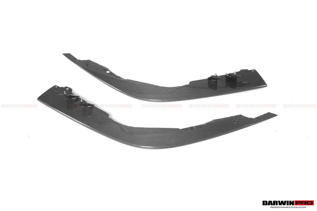 2019-2023 Ferrari F8 Tributo and Spider Autoclave Carbon Fiber Front Bumper Side Splitter  DarwinPRO (OE)