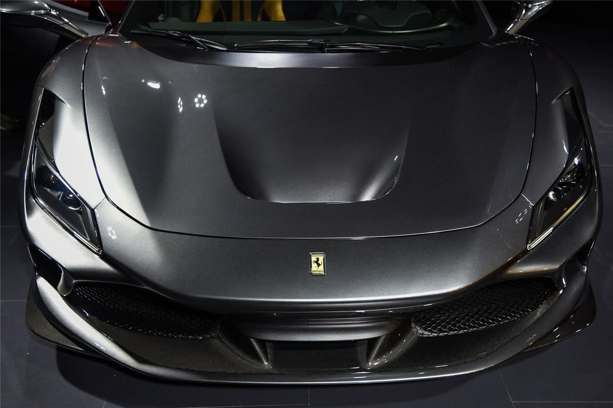 2019-2024 Ferrari F8 OE Style Autoclave Carbon Fiber Front Lip Splitter
