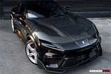 2023-UP Ferrari Purosangue F175 Partial Carbon Fiber Front Bumper And Hood DarwinPRO iMP Design