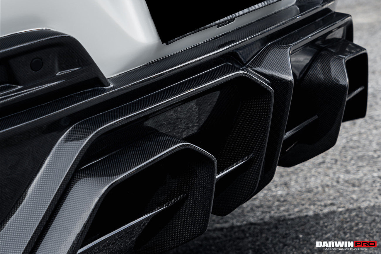 2023-UP Ferrari Purosangue F175 Partial Carbon Fiber Rear Bumper DarwinPRO iMP Design