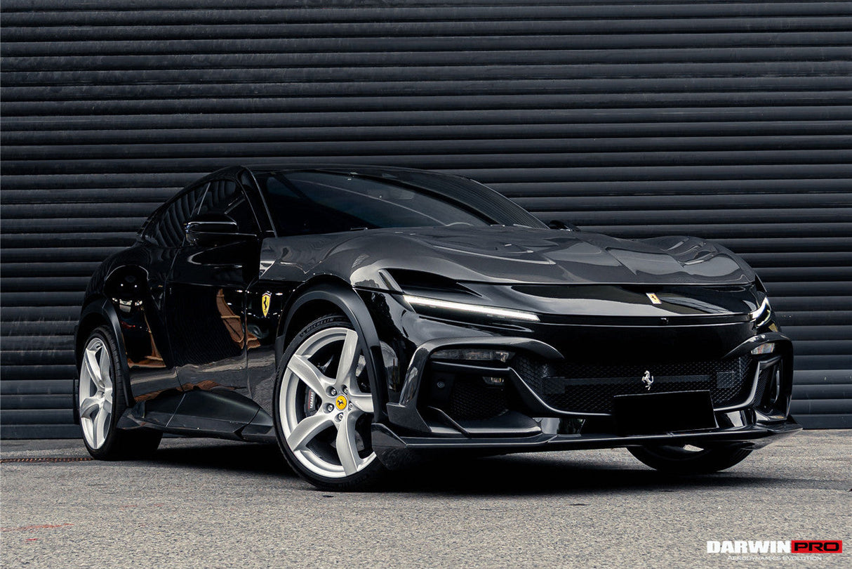2023-UP Ferrari Purosangue F175 Carbon Fiber Front Lip DarwinPRO iMP Design