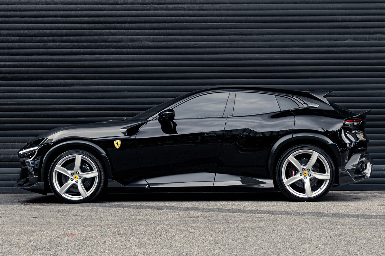 2023-UP Ferrari Purosangue F175  Carbon Fiber Side Skirts DarwinPRO iMP Design Ver.2