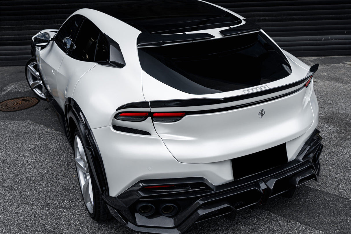 2023-UP Ferrari Purosangue F175 Carbon Fiber Roof Spoiler DarwinPRO iMP Design