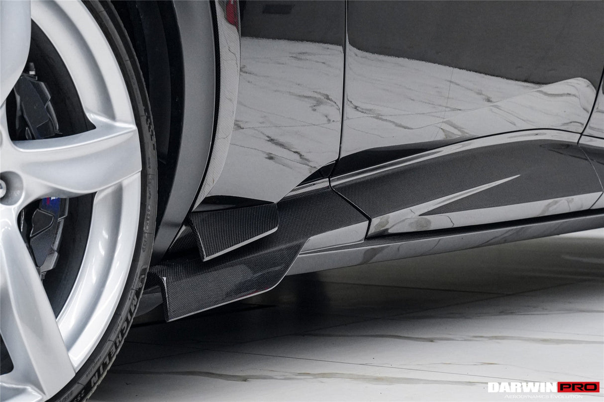 2023-UP Ferrari Purosangue F175  Carbon Fiber Side Skirts DarwinPRO iMP Design
