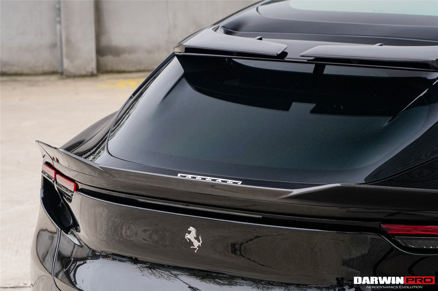 2023-UP Ferrari Purosangue F175 Carbon Fiber Roof Spoiler DarwinPRO iMP Design