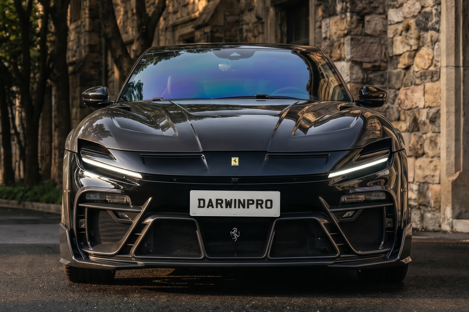 2023-UP Ferrari Purosangue F175 Partial Carbon Fiber Body Kit DarwinPRO iMP Design