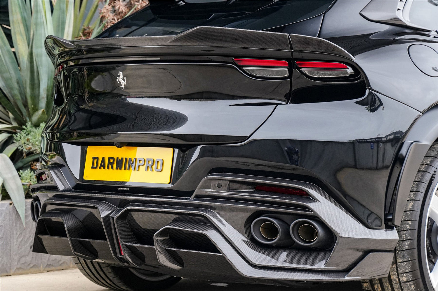 2023-UP Ferrari Purosangue F175 Partial Carbon Fiber Rear Bumper DarwinPRO iMP Design