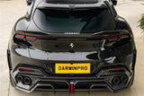 2023-UP Ferrari Purosangue F175 Partial Carbon Fiber Rear Bumper DarwinPRO iMP Design