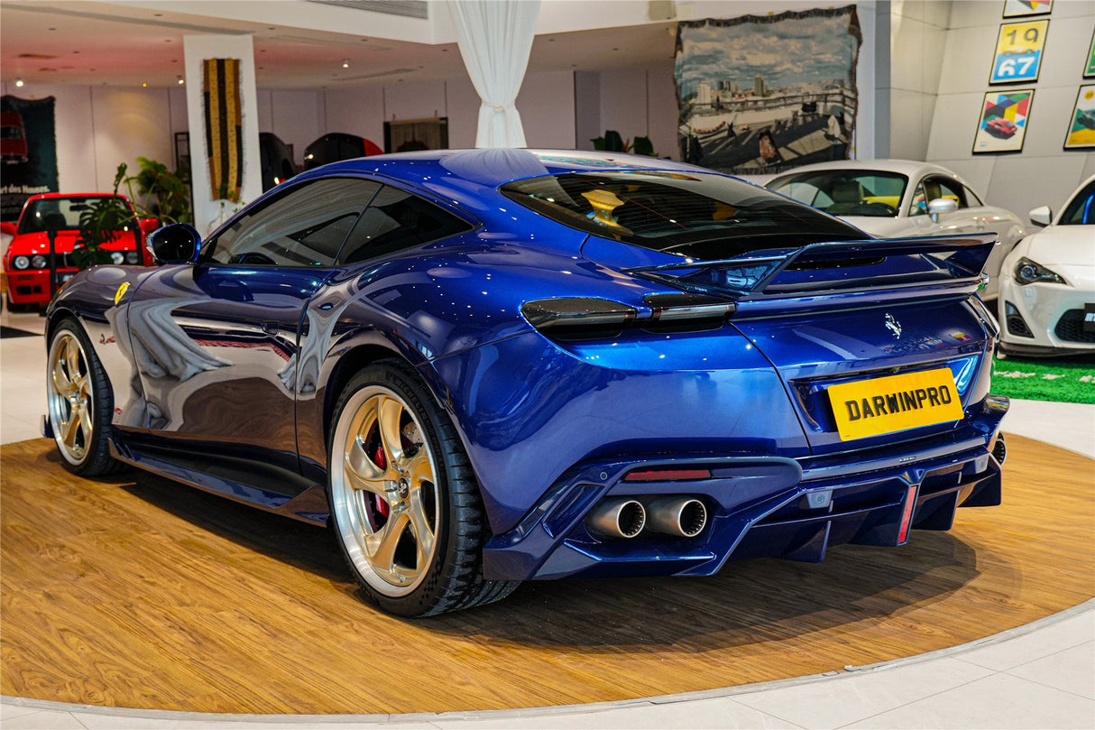 2020-UP Ferrari Roma Carbon Fiber Rear Diffuser DarwinPRO (BKSS Design)