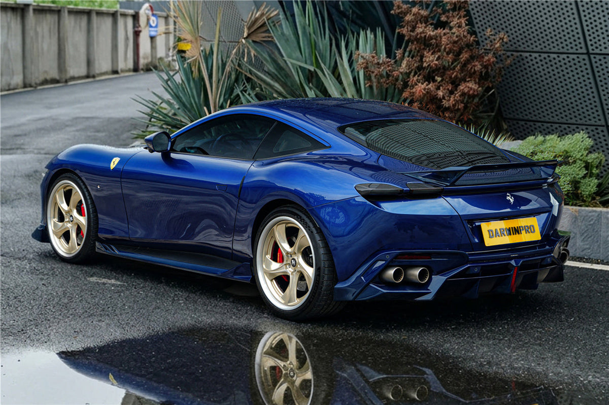 2020-UP Ferrari Roma Carbon Fiber Side Skirts DarwinPRO (BKSS Design)