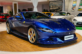 2020-UP Ferrari Roma Carbon Fiber Front Lip Splitter DarwinPRO (BKSS Design)