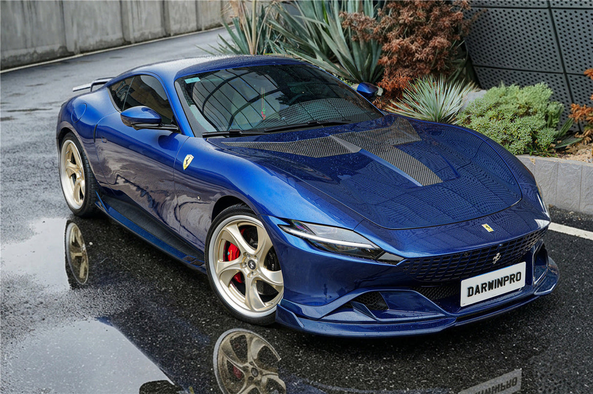 2020-UP Ferrari Roma Carbon Fiber Hood DarwinPRO (BKSS Design)