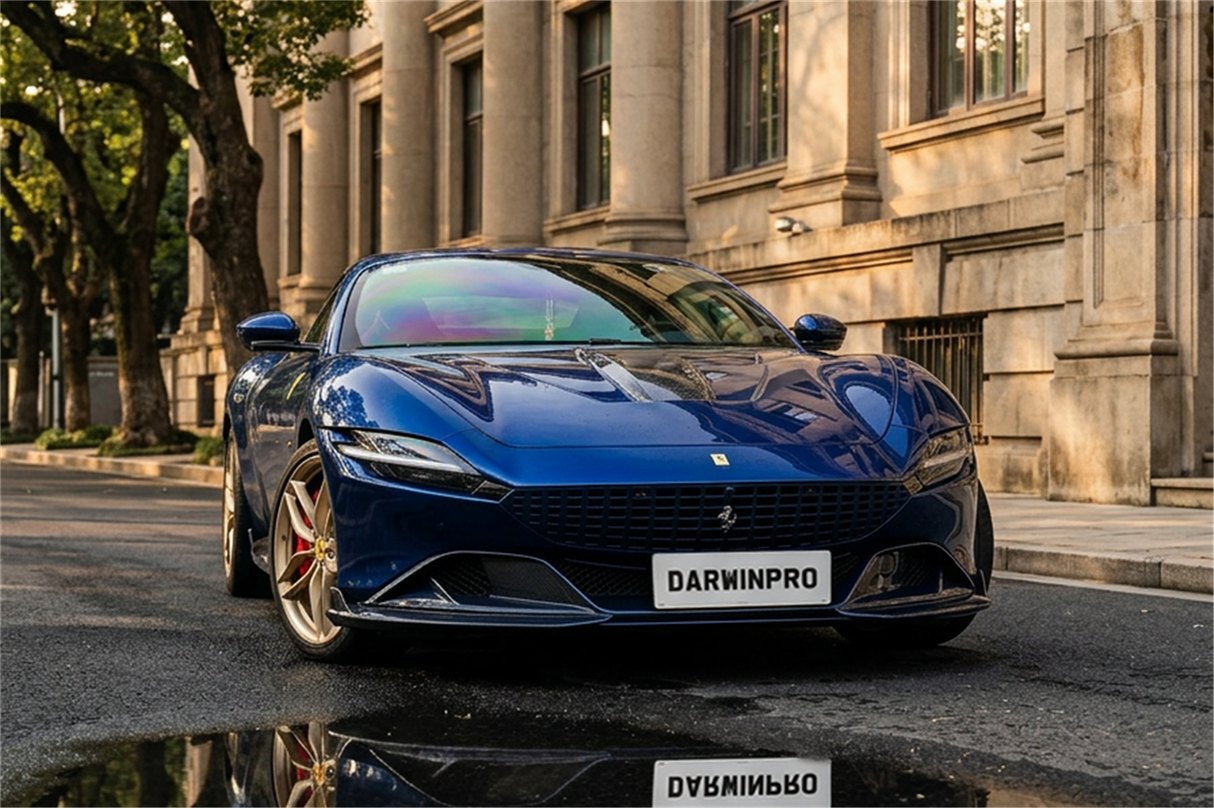 2020-UP Ferrari Roma Carbon Fiber Hood DarwinPRO (BKSS Design)