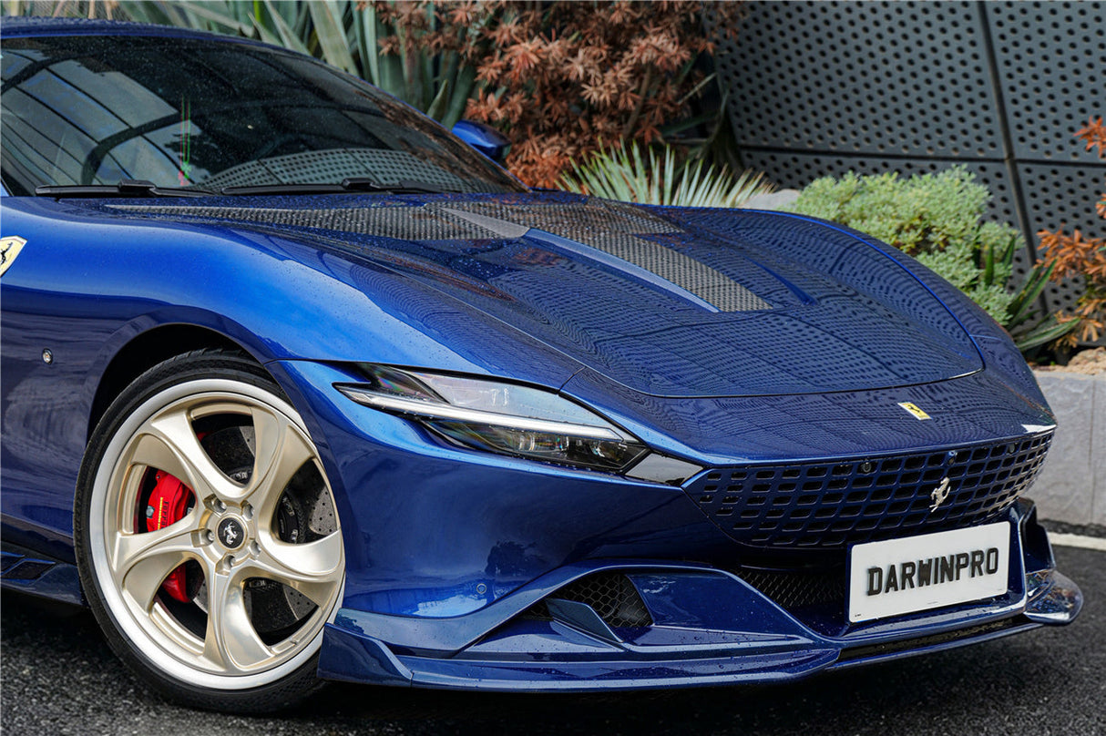 2020-UP Ferrari Roma Carbon Fiber Hood DarwinPRO (BKSS Design)