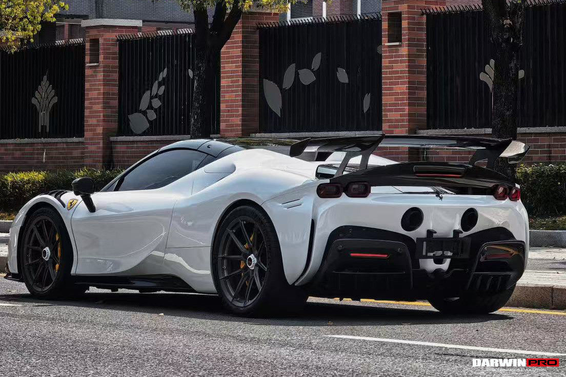 2020-UP Ferrari SF90 Stradale Autoclave Carbon Fiber Wing with Base DarwinPRO (SF90XX Style)