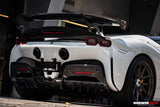 2020-UP Ferrari SF90XX-Style Autoclave Carbon Fiber Wing (Fits SF90 Stradale with Assetto Fiorano Trunk Spoiler Only)