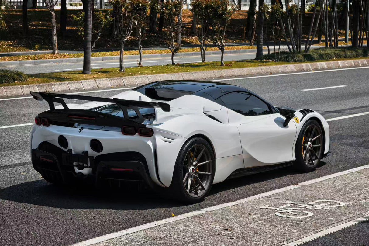 2020-UP Ferrari SF90 Stradale Autoclave Carbon Fiber Wing with Base DarwinPRO (SF90XX Style)