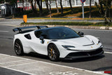 2020-UP Ferrari SF90XX-Style Autoclave Carbon Fiber Wing (Fits SF90 Stradale with Assetto Fiorano Trunk Spoiler Only)