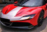 2020-UP Ferrari SF90 Stradale and Spider Autoclave Carbon Fiber Front Bumper Side Splitter DarwinPRO (OE)