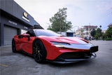 2020-UP Ferrari SF90 Stradale and Spider Autoclave Carbon Fiber Front Bumper Side Splitter DarwinPRO (OE)