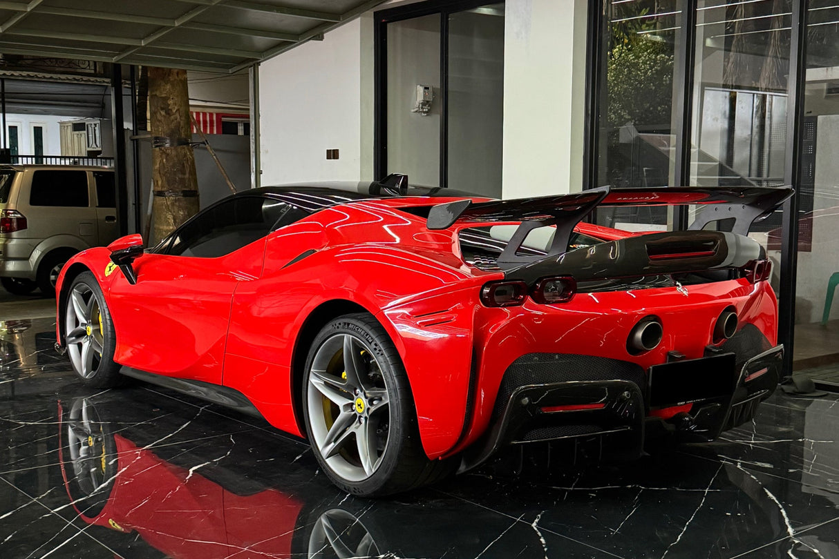 2020-UP Ferrari SF90 Stradale Autoclave Carbon Fiber Wing with Base DarwinPRO (SF90XX Style)