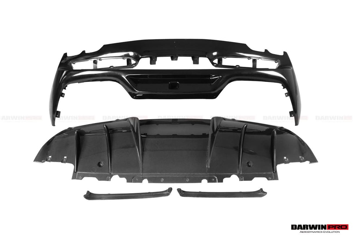 2022-2026 Ferrari 296 GTB & GTS (Type F171) OE Style Carbon Fiber Rear Bumper w/ Diffuser